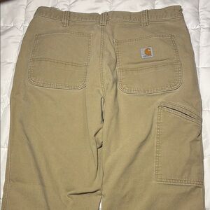 Carhartt Men's Tan Relaxed Fit Work Pants 34x30